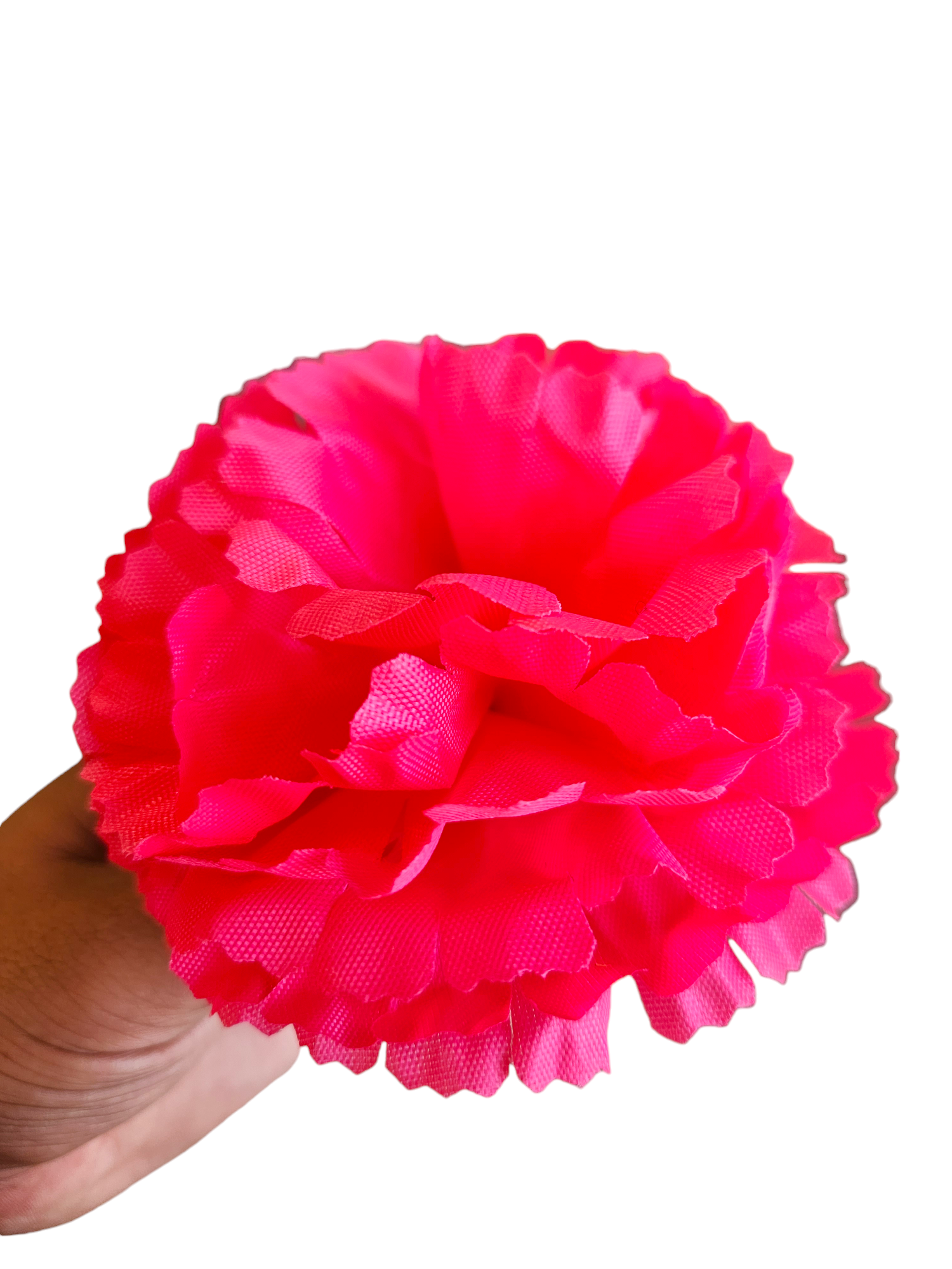 Artificial Loose Carnation Flower, Pack of 50 Pieces (Dark Pink)