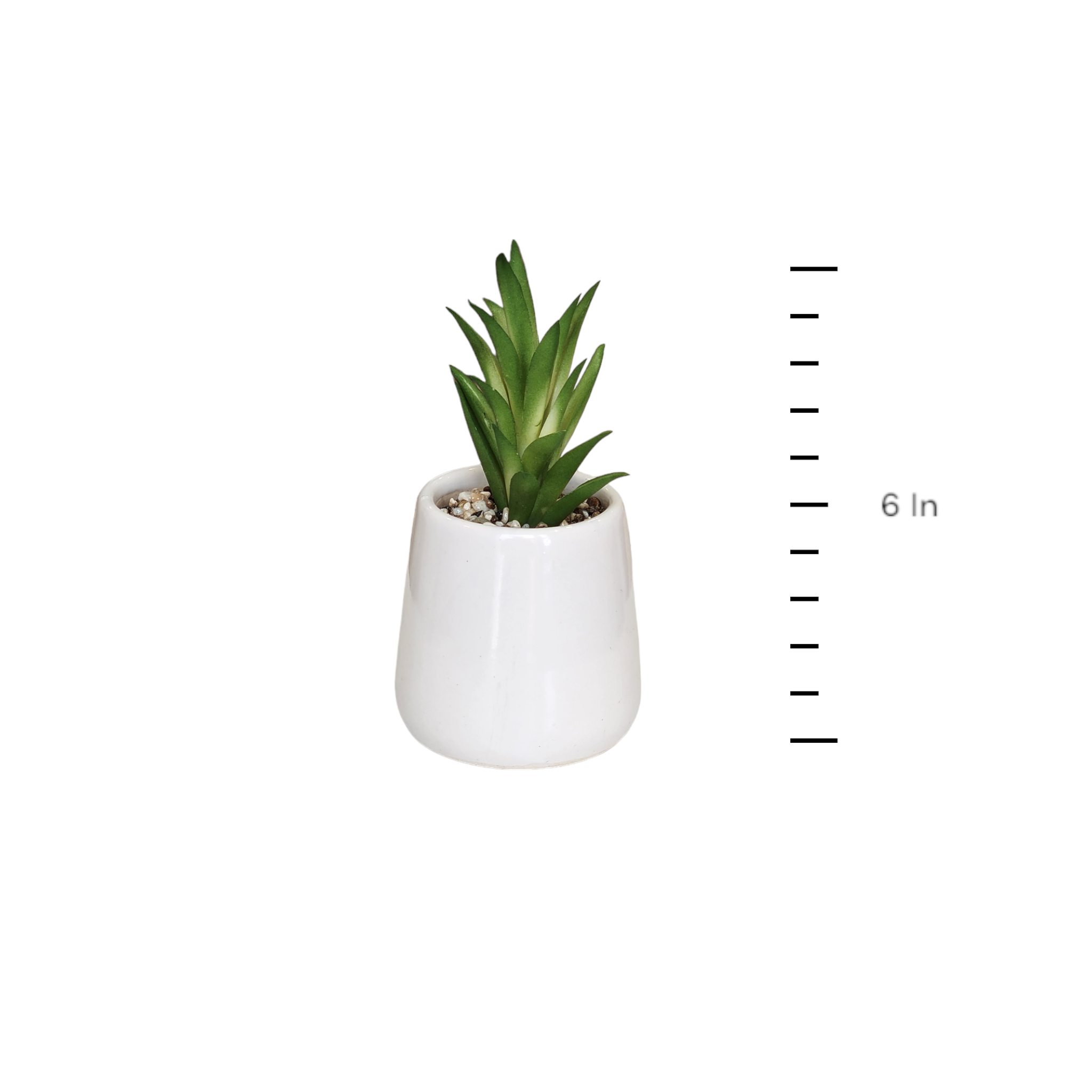 Artificial Mini Succulent plants with white ceramic pot