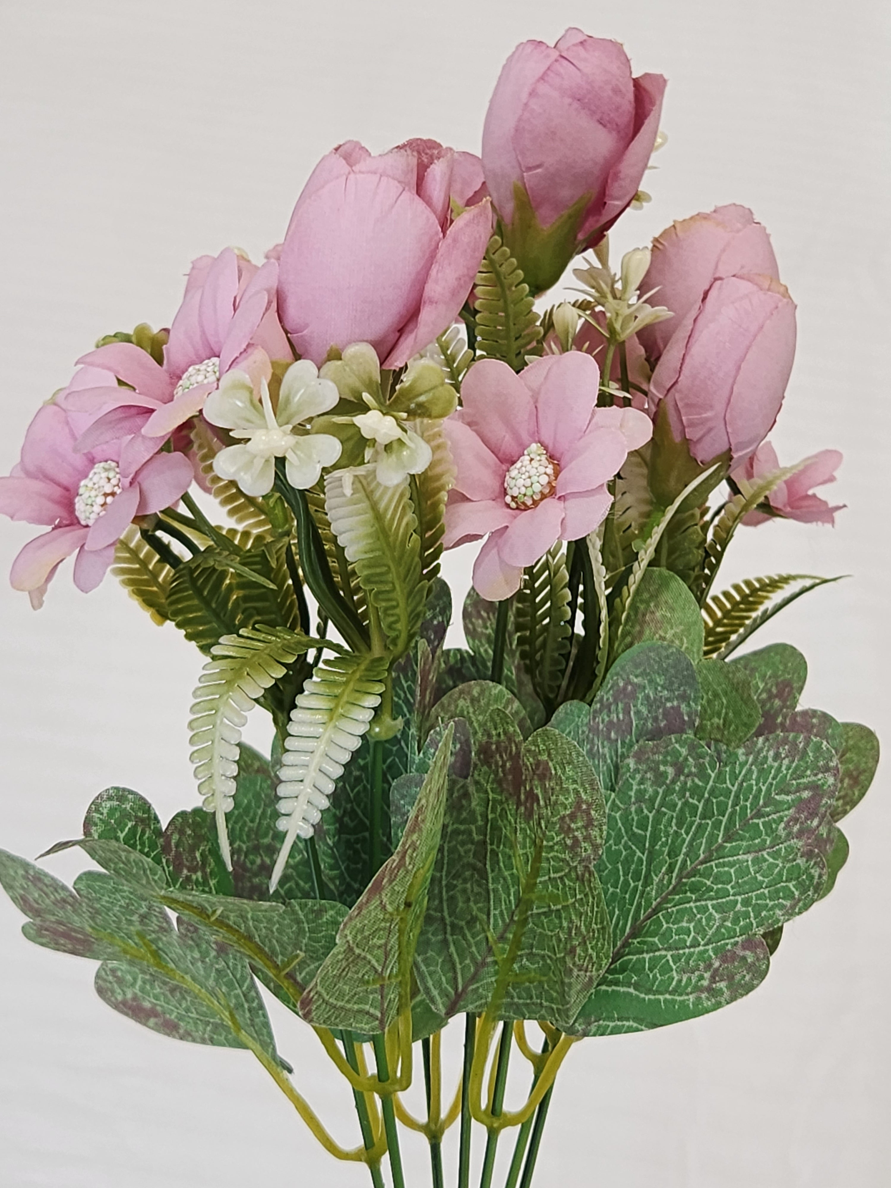 Artificial Flower Bunch Peony Pink