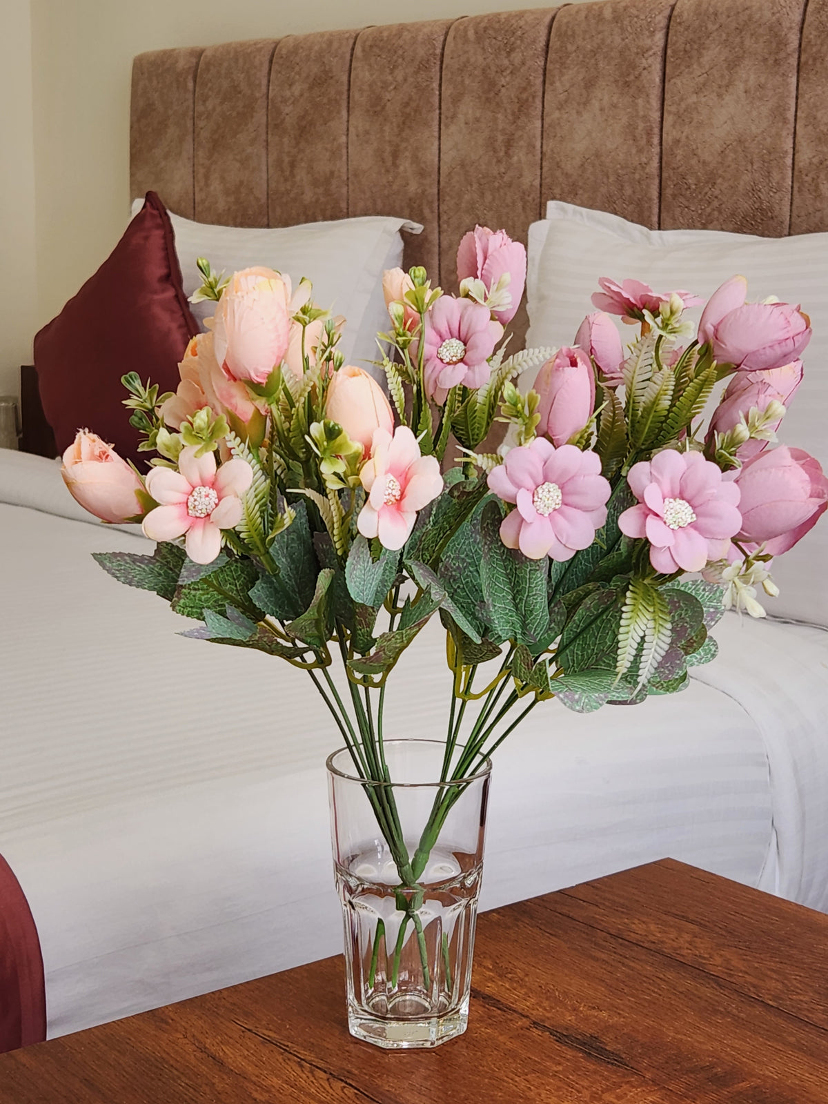 Artificial Flower Bunch Peony Pink