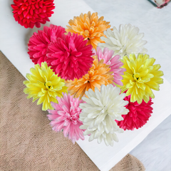 Artificial Marigold flower Pack of 20 Multicolored flowers