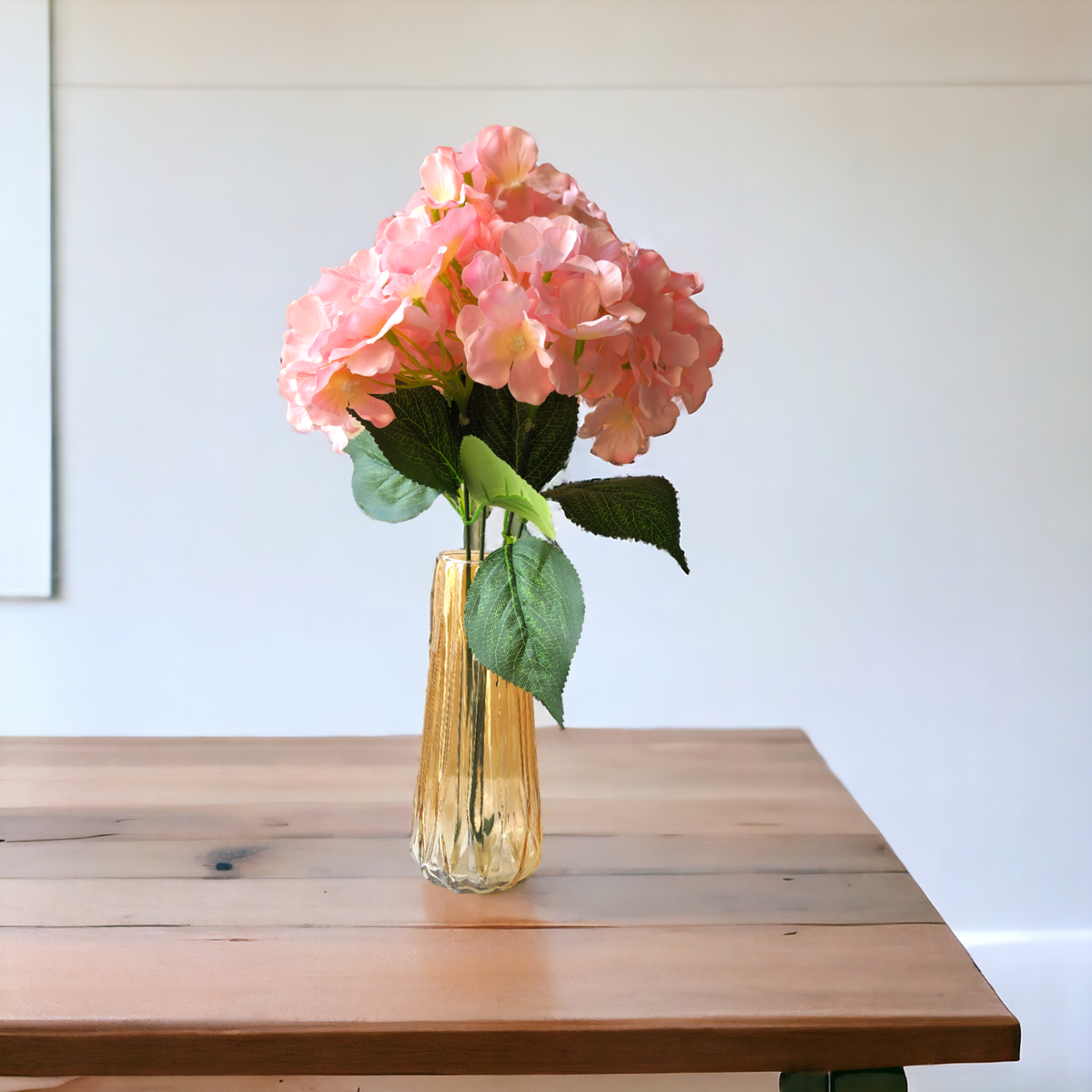 Artificial hydrangea flower Bunch ( Peach )