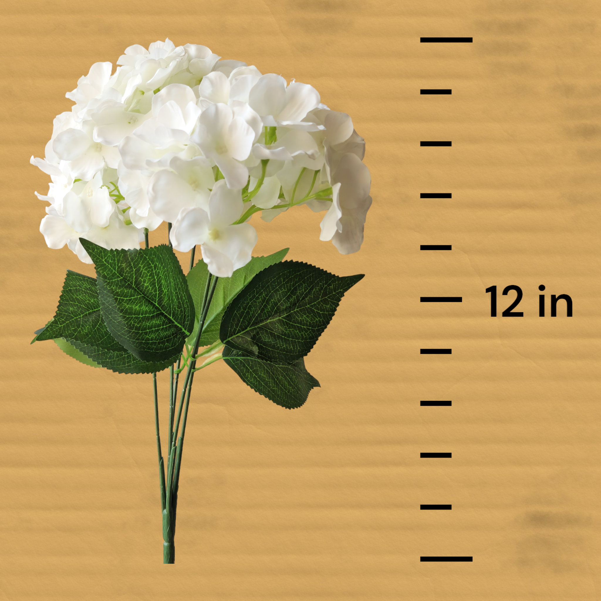 Artificial hydrangea flower Bunch ( White )