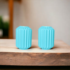 Unique Cane shape Plastic planter set of 2 ( Sky Blue )