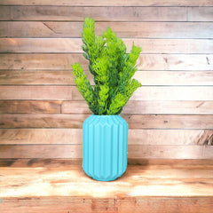 Unique Cane shape Plastic planter set of 2 ( Sky Blue )