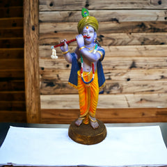 Beautiful Lord Krishna Ji Statue for Home decor and gifting ( Material - Resin )