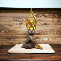 Yoga Lady Showpiece  for Home Decor