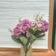 Purple Hydrangea Peony flower bunch