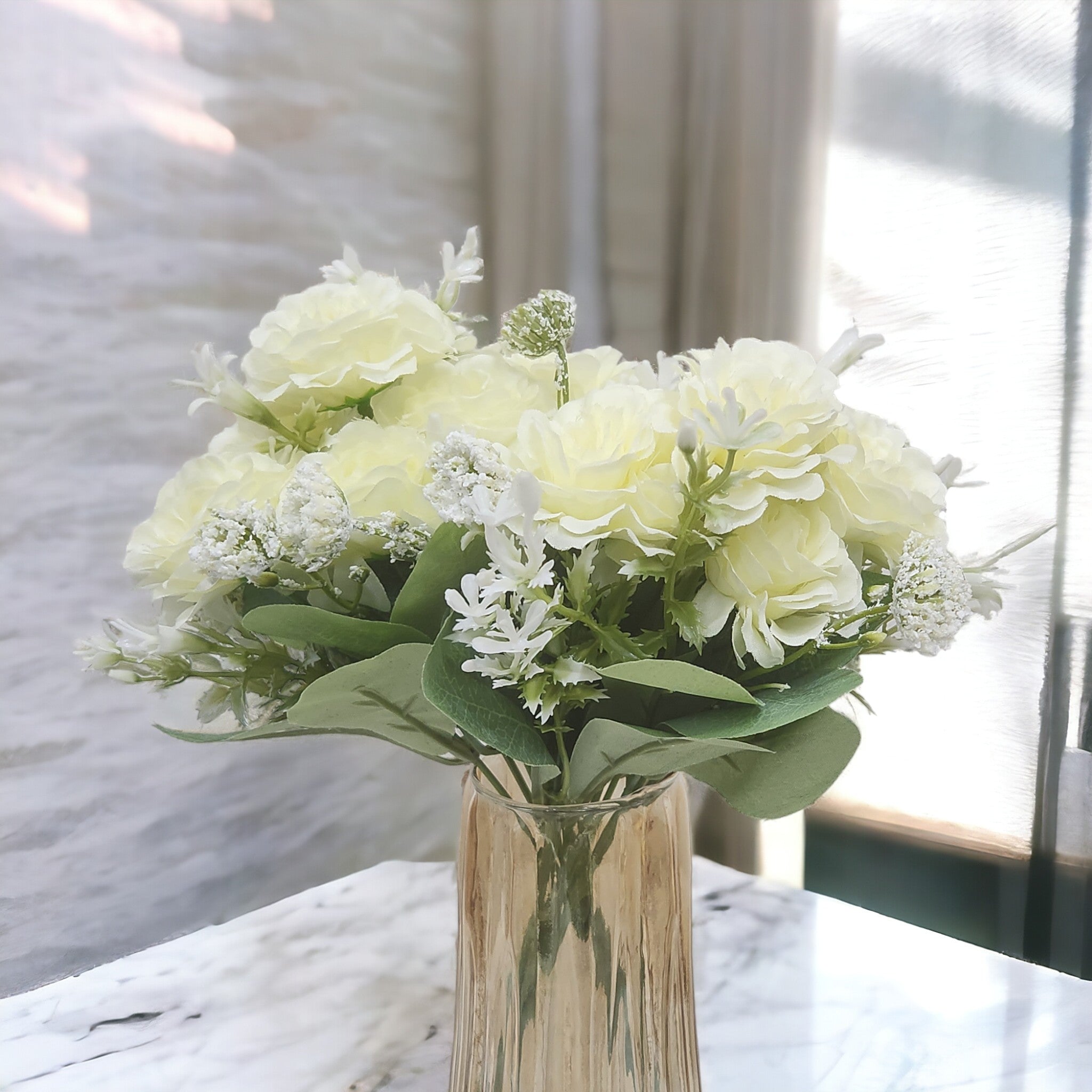 Artificial Hydrangea Peony flower bunch