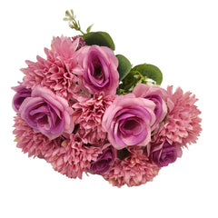 Purple Hydrangea Peony flower bunch