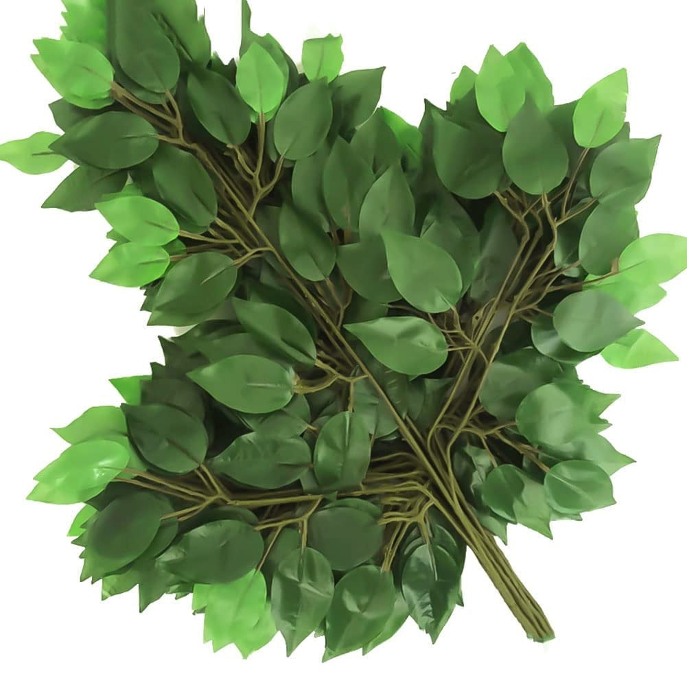 Artificial ficus leaves set