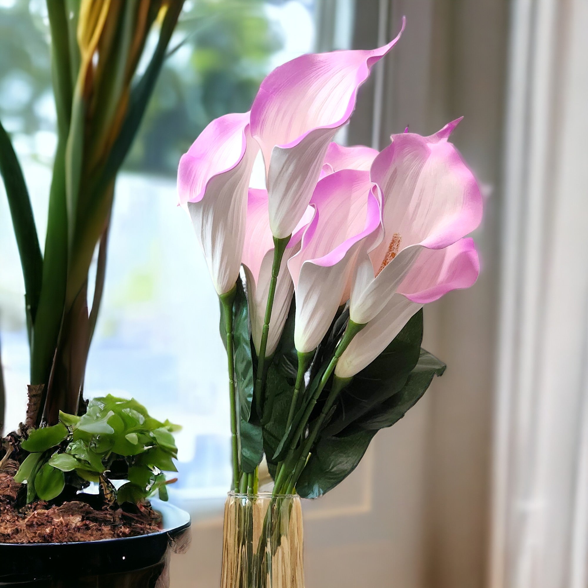 Artificial Anthurium ( flamingo ) flower bunch