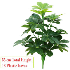 Artificial Schefflera Dwarf Umbrella Tree Plant For Home ( Without vase )