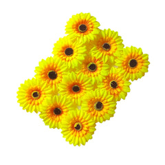 Artificial sunflower flowers pack of 12 big flowers