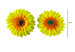 Artificial sunflower flowers pack of 12 big flowers