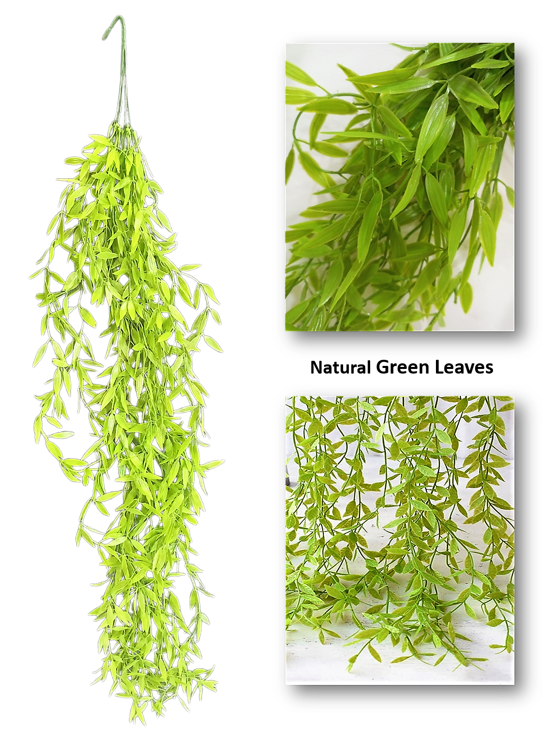 Artificial Grass Fern Pine Needle Wall Hanging for Home Decor, Door, Wall, Balcony, Decoration Party, Festival Craft