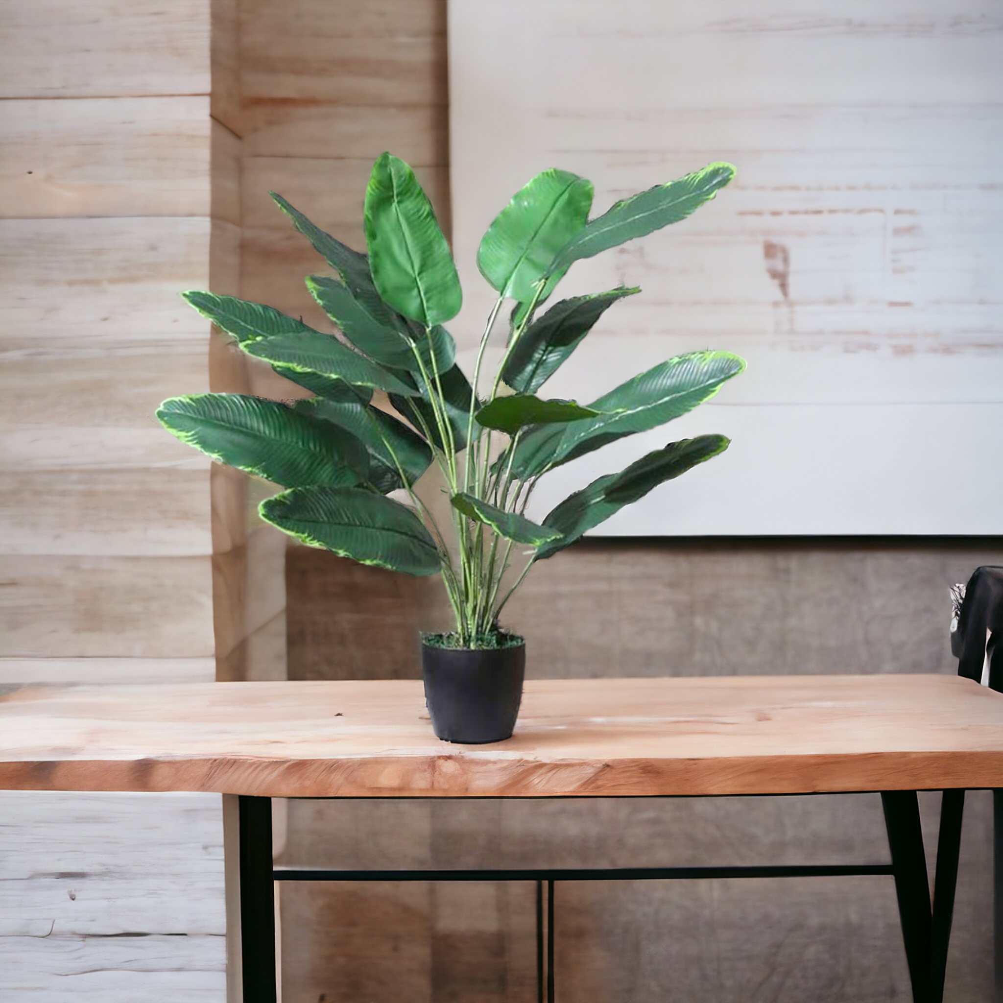 Artificial Banana Plants for Home Decor with Pot