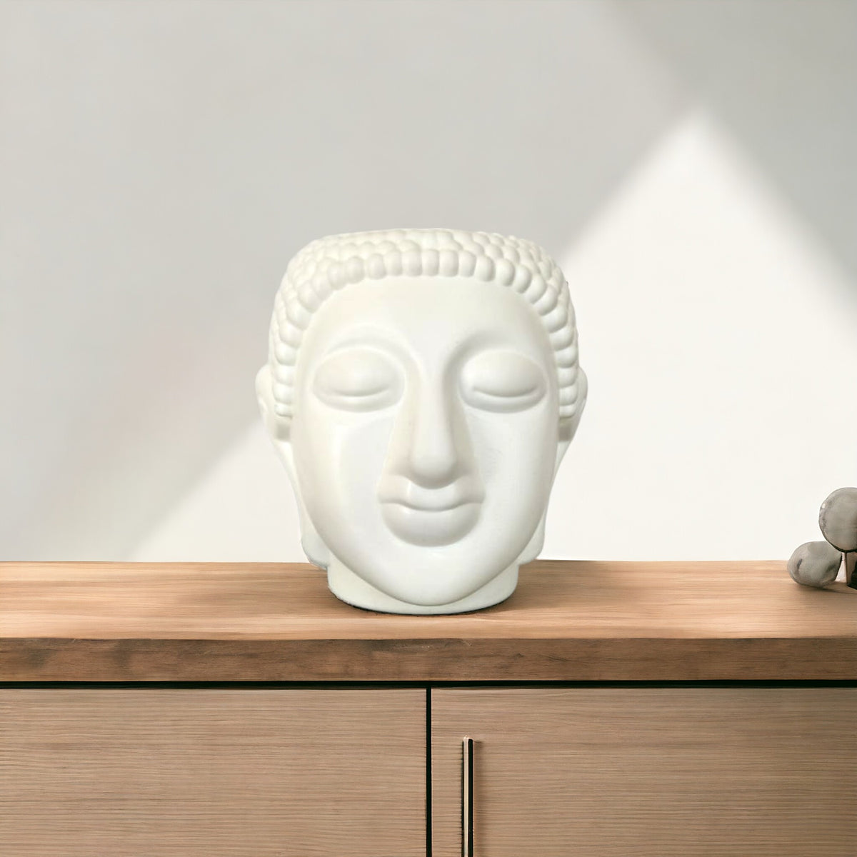 Buddha Face Pot for Home Decor