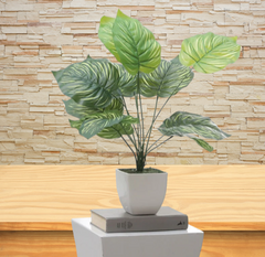 Artificial Decorative Plant Philodendron Lemon Blush ( Without Pot )